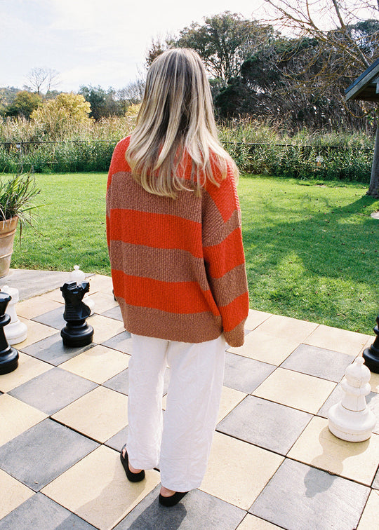 Ladies Rib Pullover - Earth and Sauce