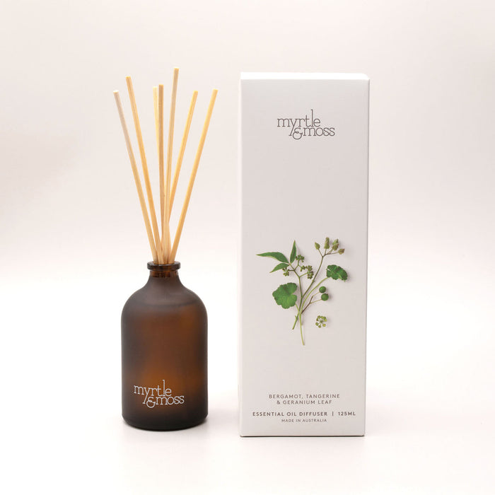 Essential Oil Diffuser - Bergamot Rind, Tangerine & Geranium Leaf 125ml