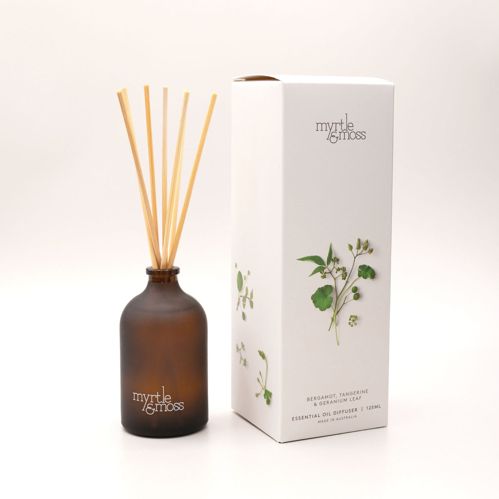 Essential Oil Diffuser - Bergamot Rind, Tangerine & Geranium Leaf 125ml
