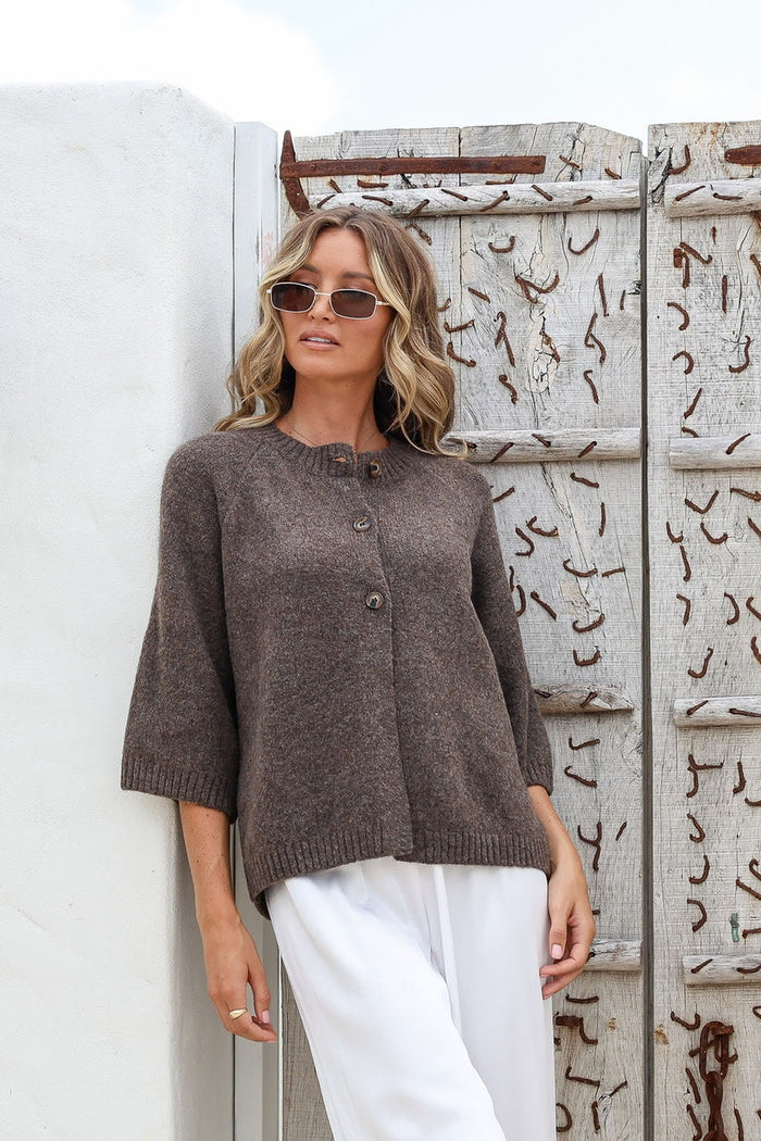 Lennox Cardigan Chocolate