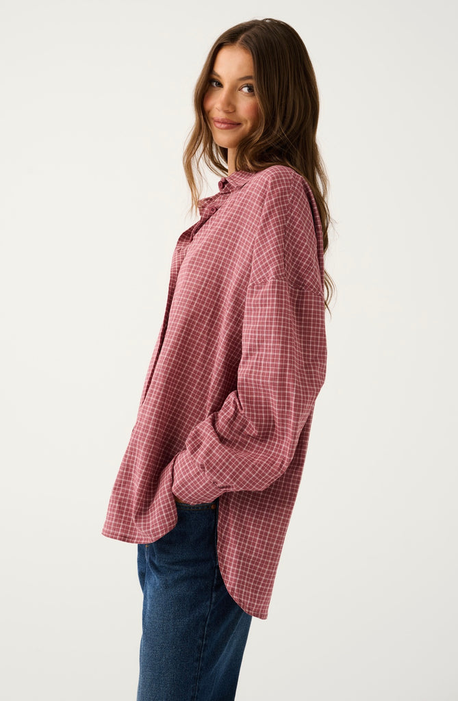 Darby Shirt Mulberry Check