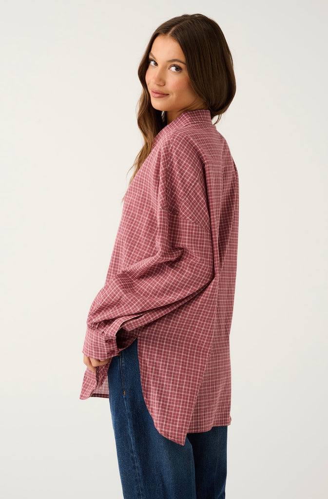Darby Shirt Mulberry Check