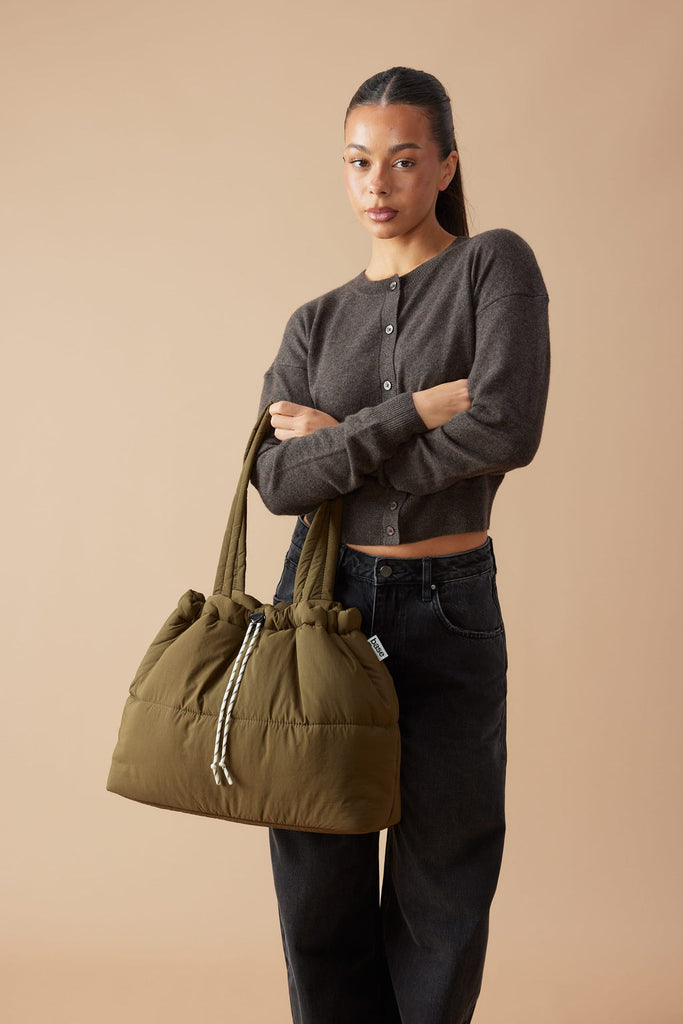 Scrunch Base Khaki / Cream