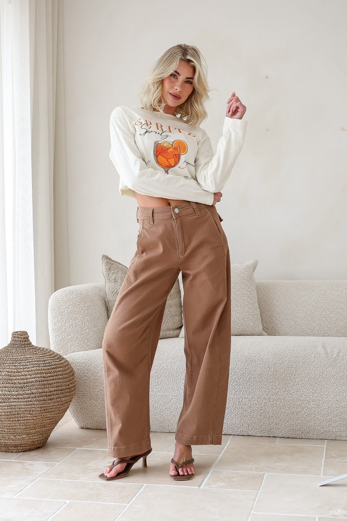 Barrel Jean Blush