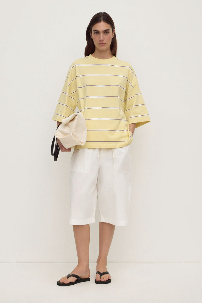 Nora Cotton Oversized Tee Rind Stripe