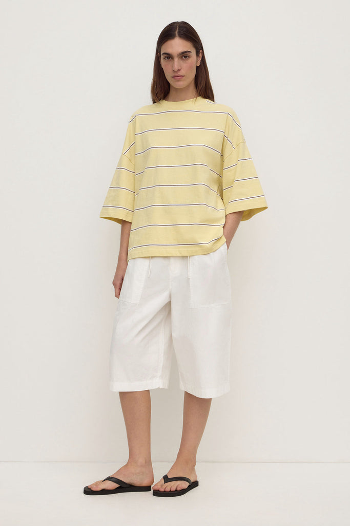 Nora Cotton Oversized Tee Rind Stripe