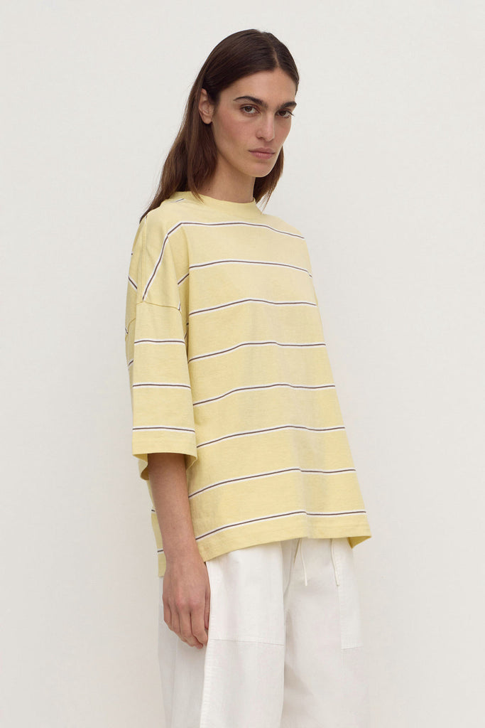 Nora Cotton Oversized Tee Rind Stripe