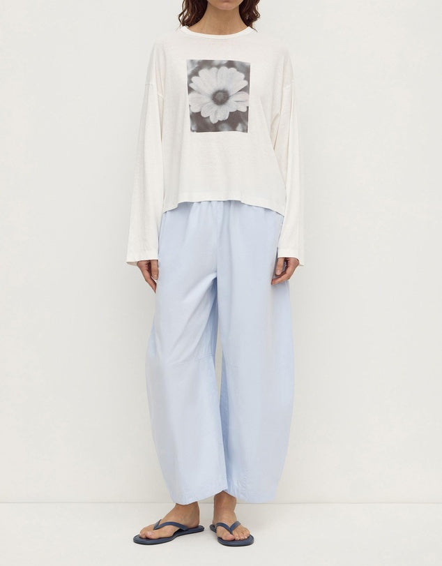 Elaine Washed Cotton Pant Powder Blue