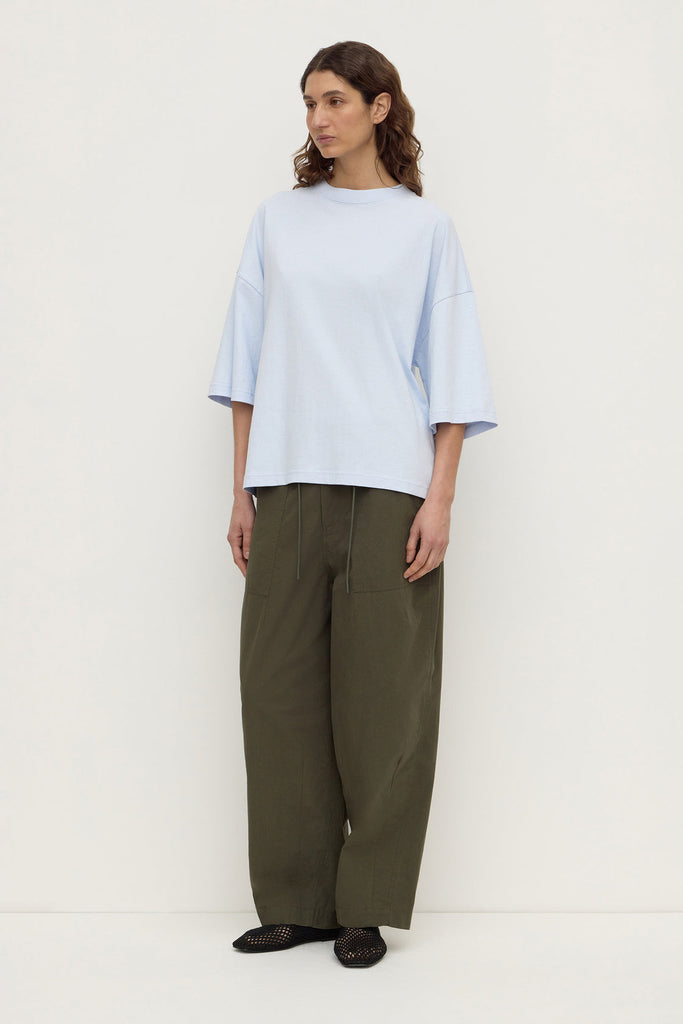 Max Cotton oversized Tee Powder Blue
