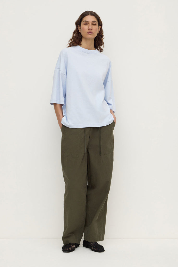 Max Cotton oversized Tee Powder Blue