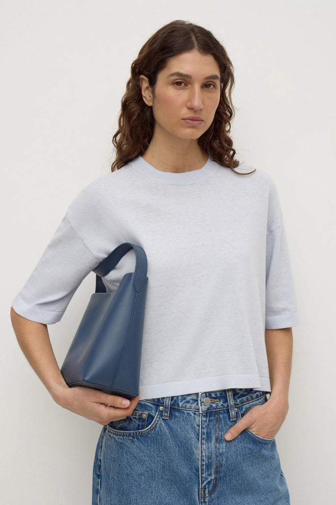 Kensy Cotton Cashmere Tee Powder Blue