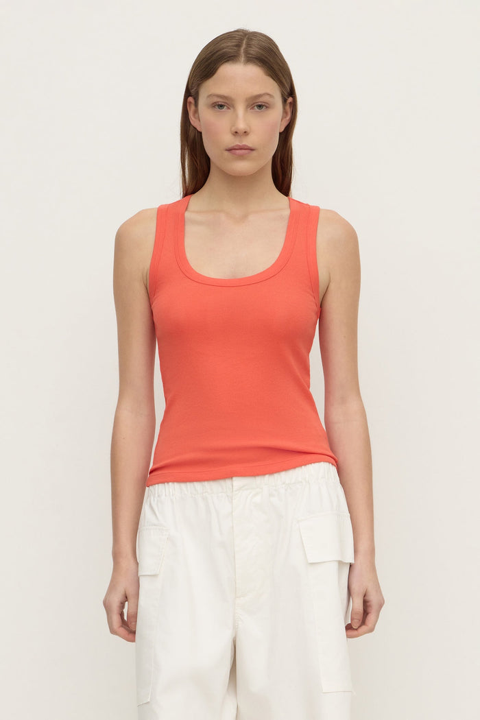 Robyn Scoop Neck Tank Dahlia