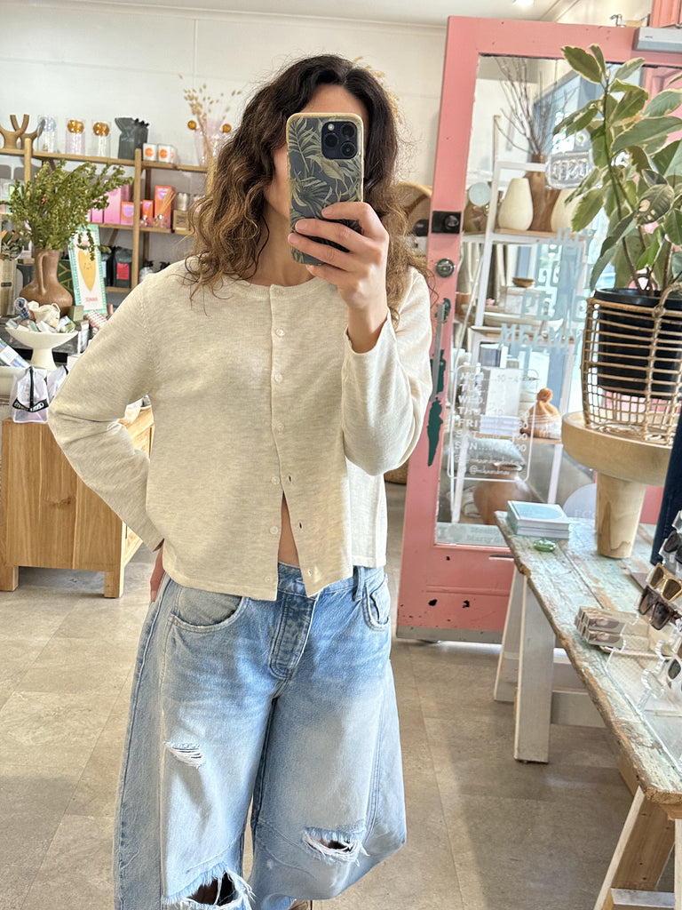 Lydia Cardigan Beige