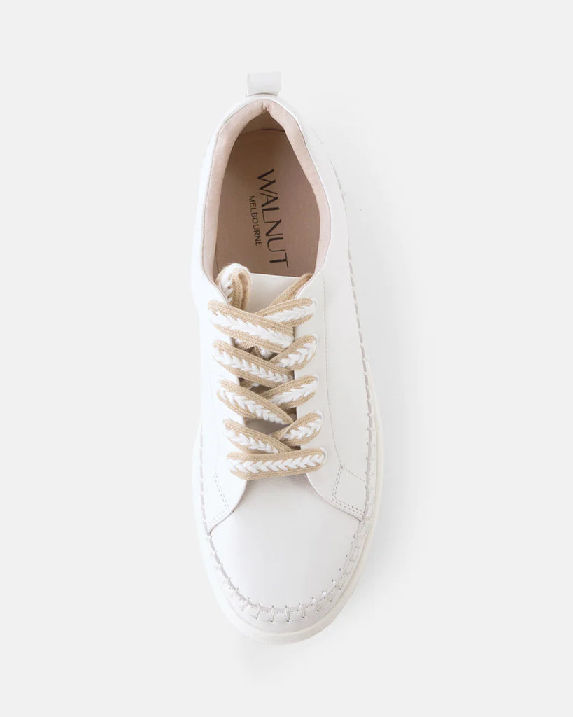 Nia Leather Sneaker White