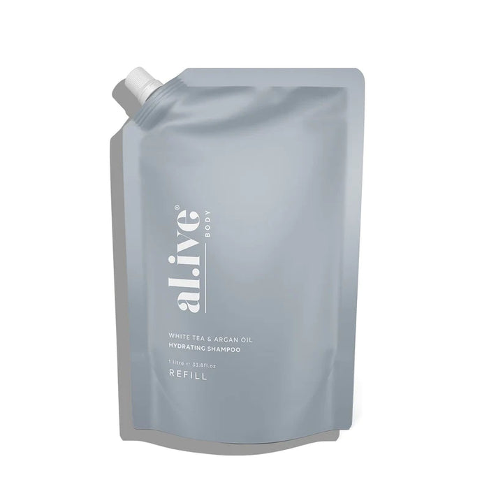 White Tea & Argan Oil Hydrating Shampoo 1 litre refill pack