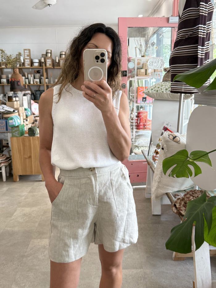 Jude Linen Short Natural