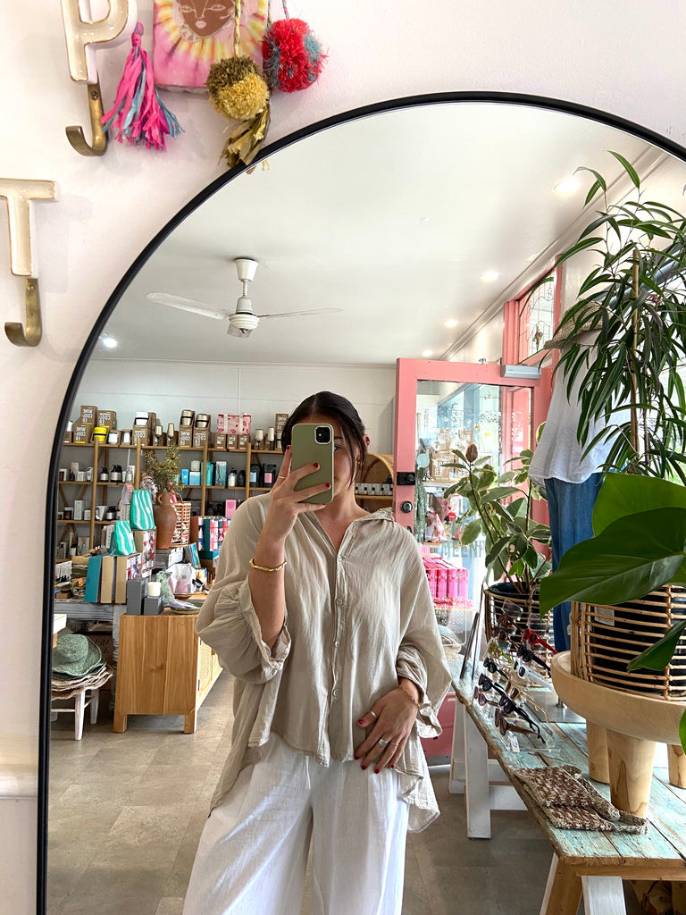 Coco Cotton Top Taupe