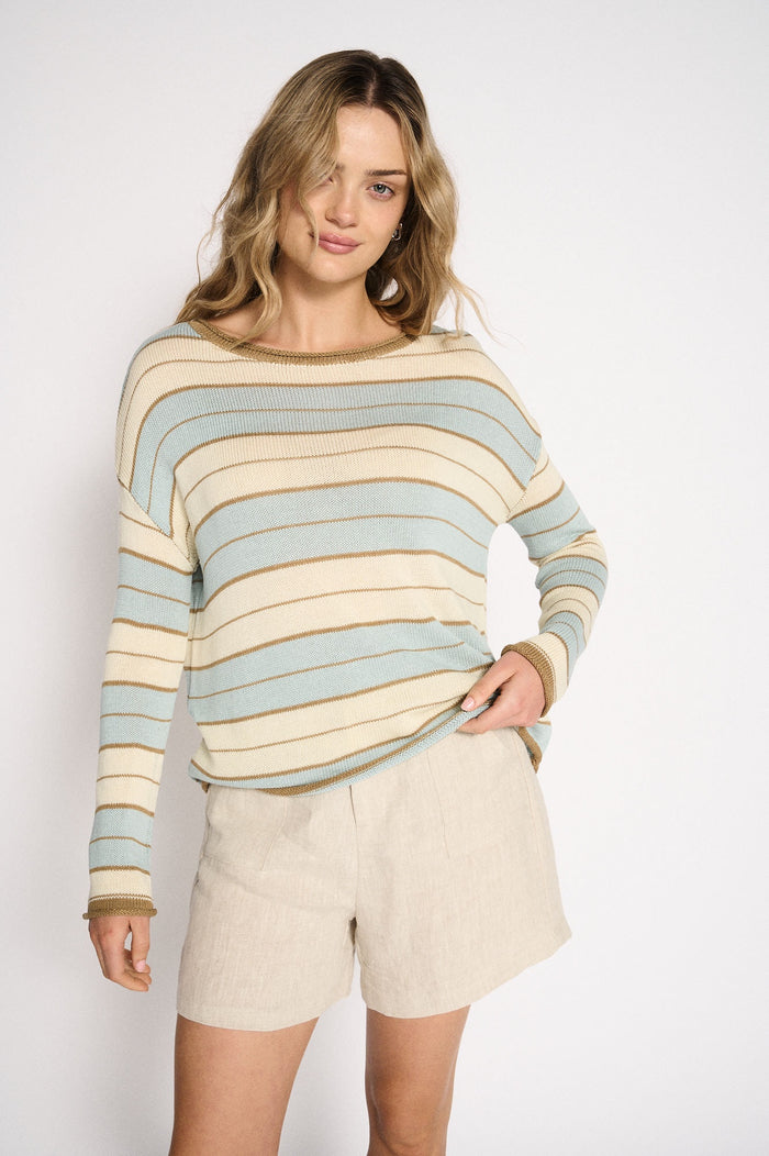 Solene Stripe Long Sleeve Knit