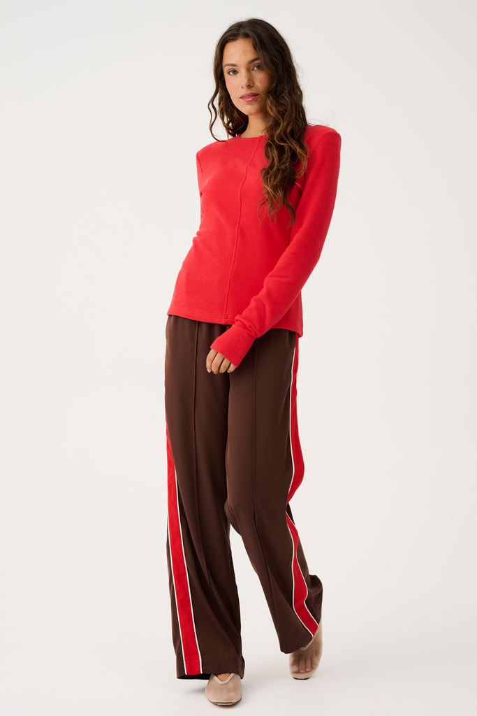 Dusty Pant Truffle / Red