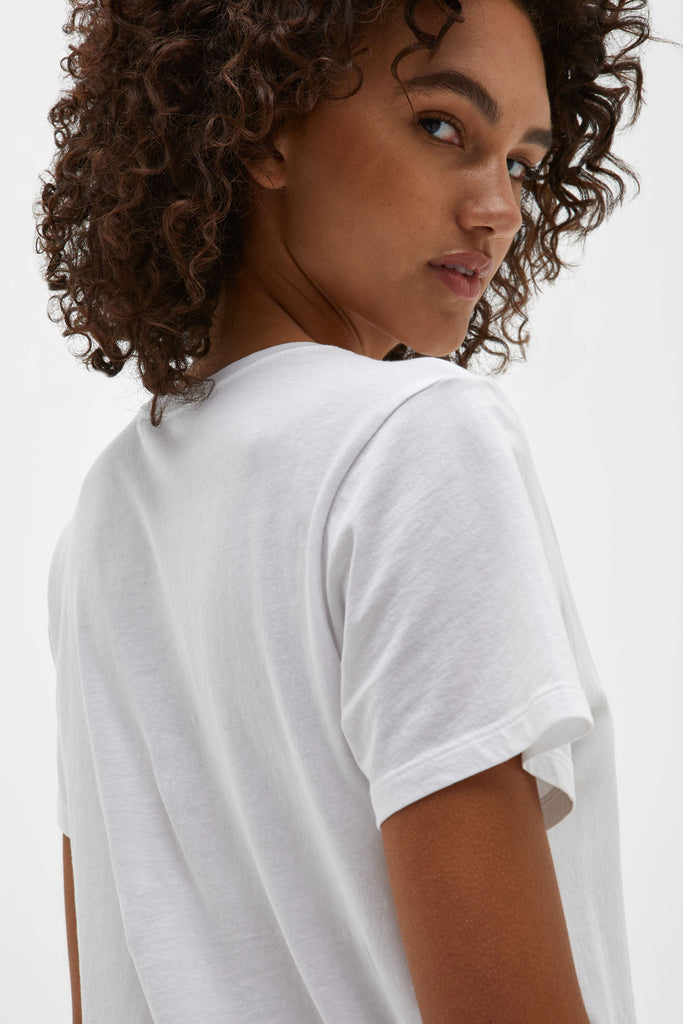 Slim Organic Tee white