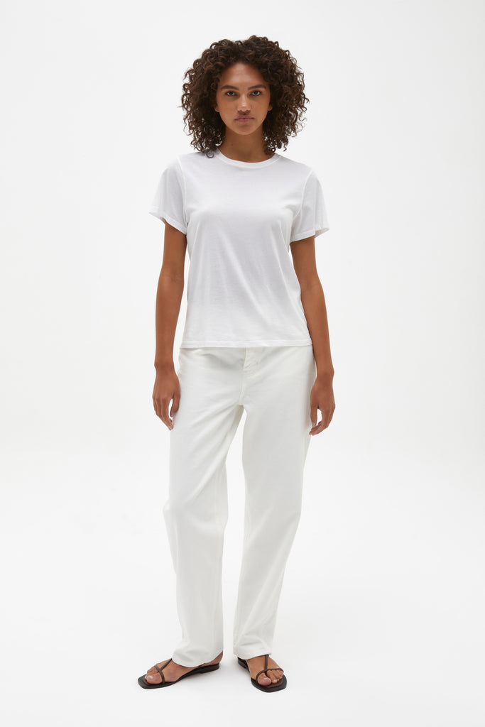 Slim Organic Tee white