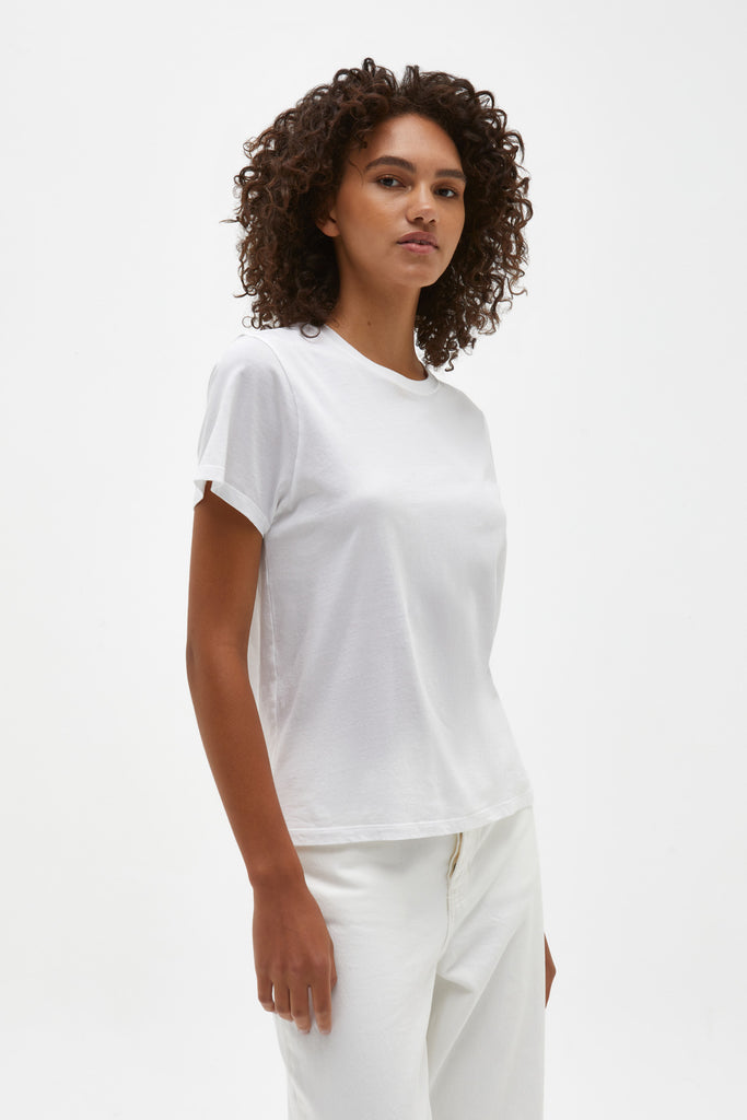 Slim Organic Tee white