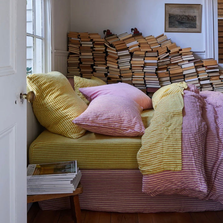 LYME LINEN FITTED SHEET - SPLICE Fitted Sheet