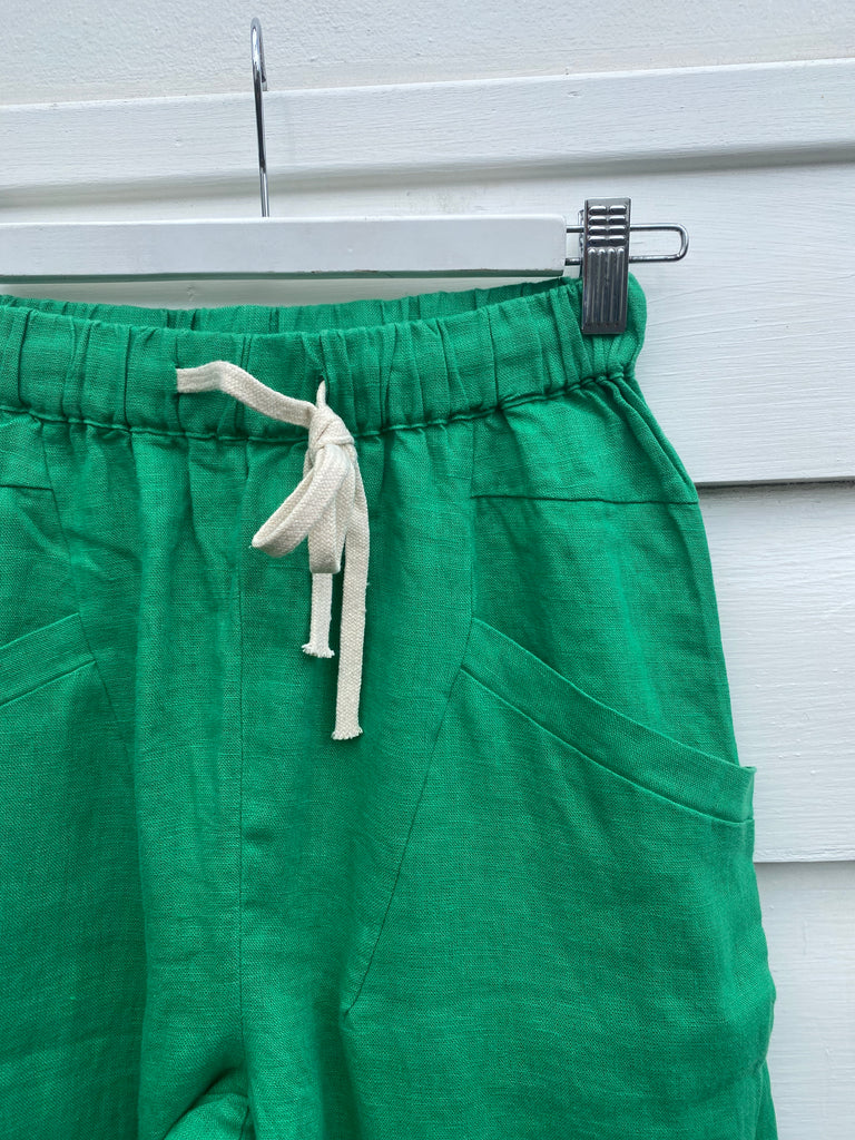 Luxe Linen Pant - Vibrant Green