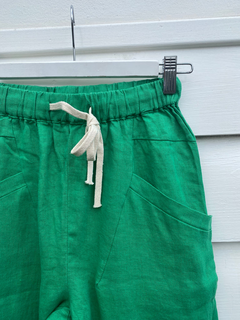 Luxe Linen Pant - Vibrant Green