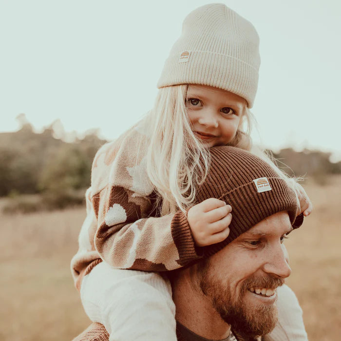 Rad Dad Organic Cotton Knit Beanie - Espresso