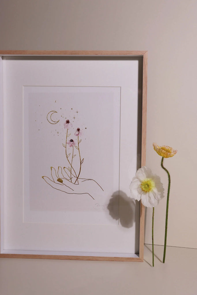 Moonflowers Print A3