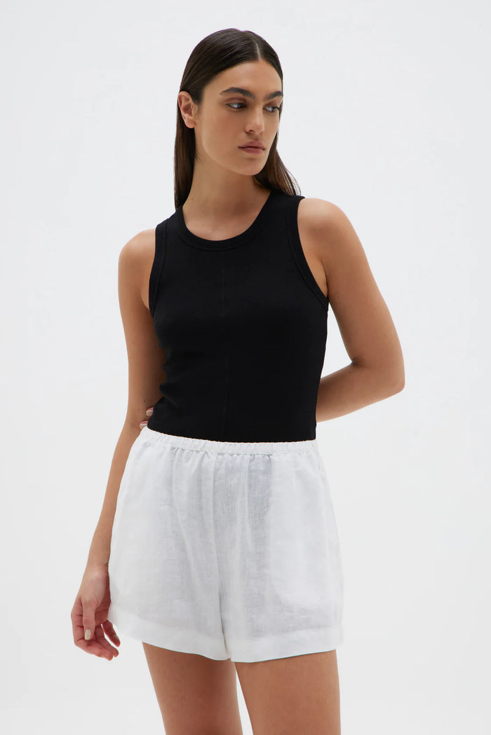 Renn Organic Rib Tank - Black