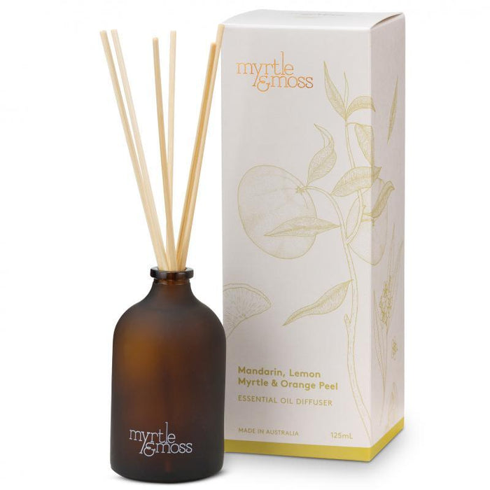 ESSENTIAL OIL DIFFUSER MANDARIN, LEMON MYRTLE & ORANGE PEEL - 125 mL