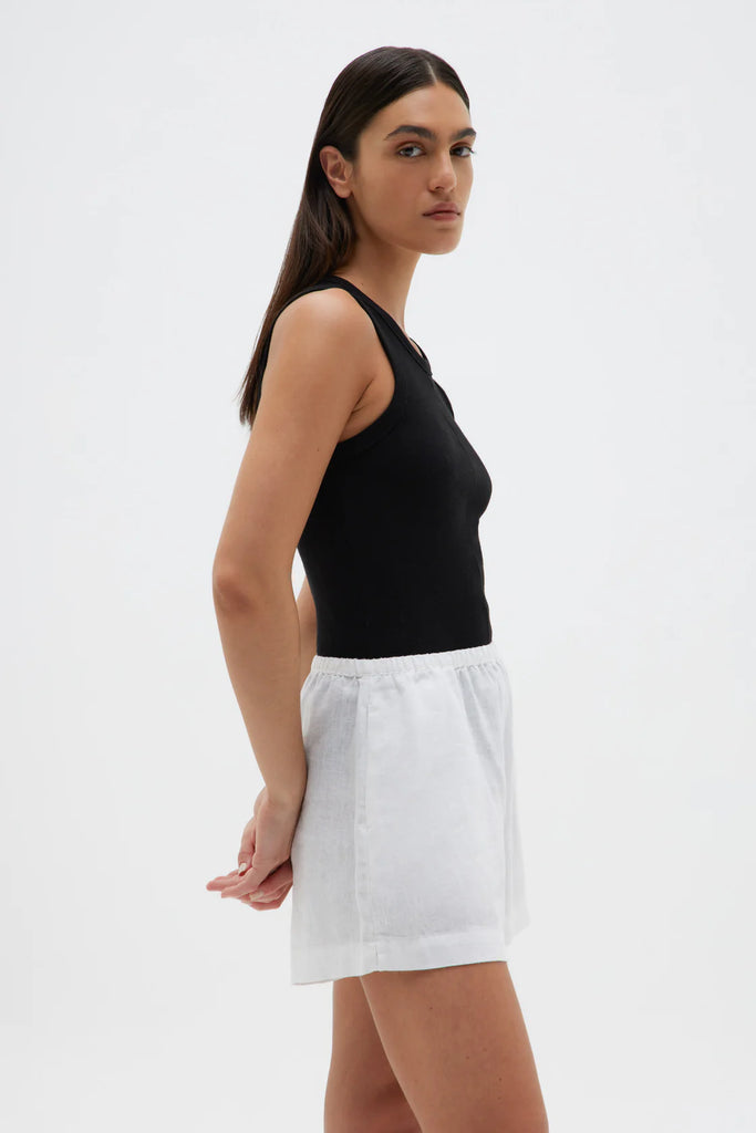 Renn Organic Rib Tank - Black