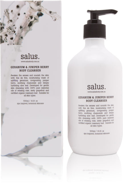 GERANIUM & JUNIPER BERRY  BODY CLEANSER, Body wash, Salus - Mika and Max