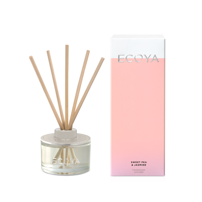 Mini Reed Diffuser Sweet Pea and Jasmine, Diffuser, Ecoya - Mika and Max