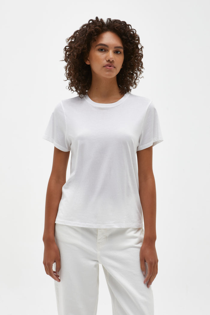 Slim Organic Tee white