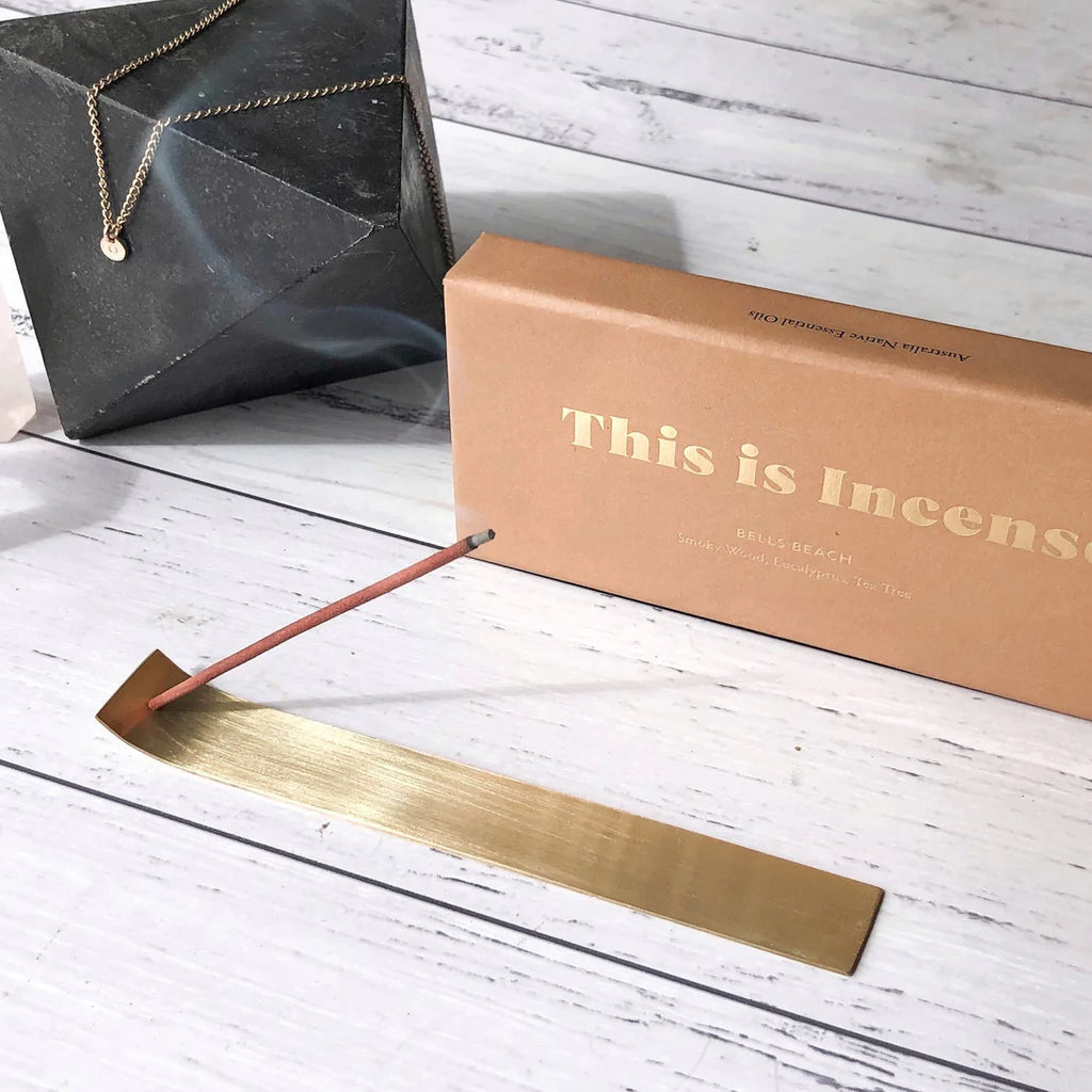 Gold Incense Holder - By Kristy Lief