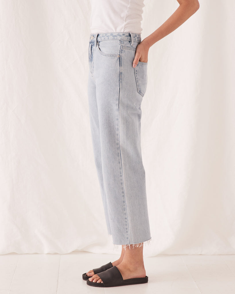 HIGH WAIST FLARE JEAN PACIFIC BLUE