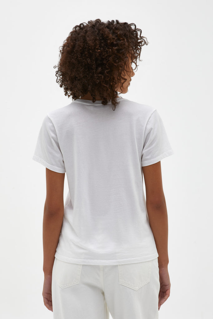 Slim Organic Tee white
