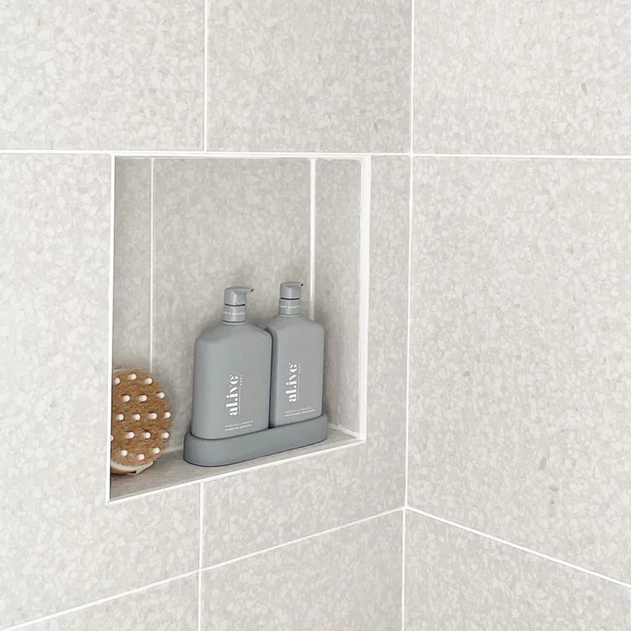 SHAMPOO & CONDITIONER DUO + TRAY - WHITE TEA & ARGAN OIL