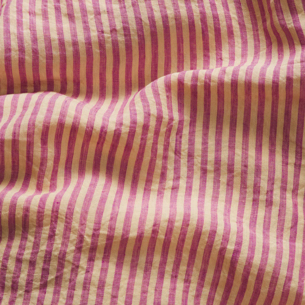 LYME LINEN FITTED COT SHEET - ORCHID